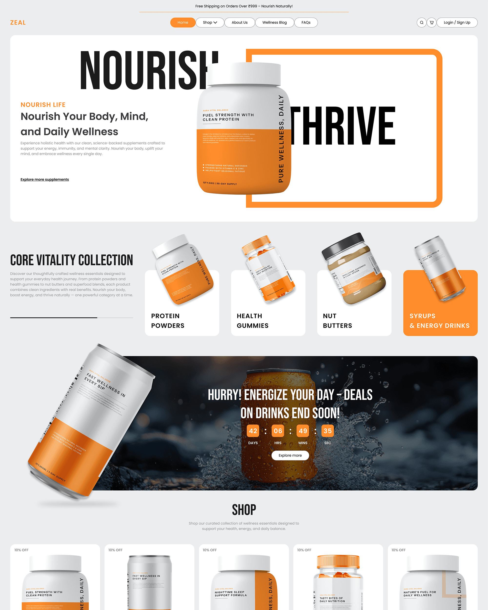 Zeal Shopify theme preview